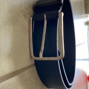 Leather black belt